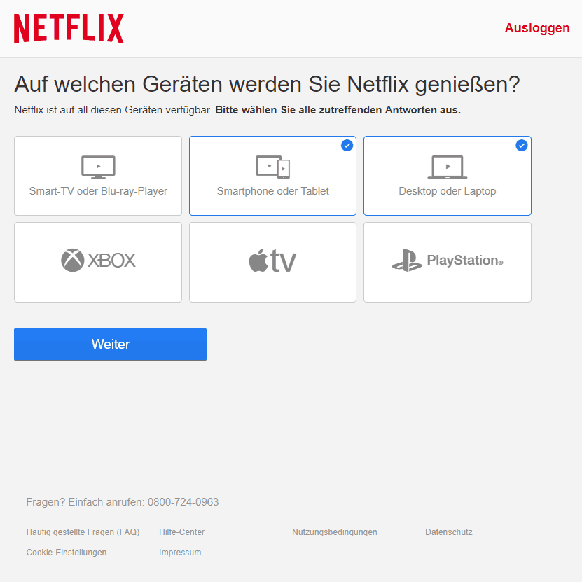Netflix Geraete