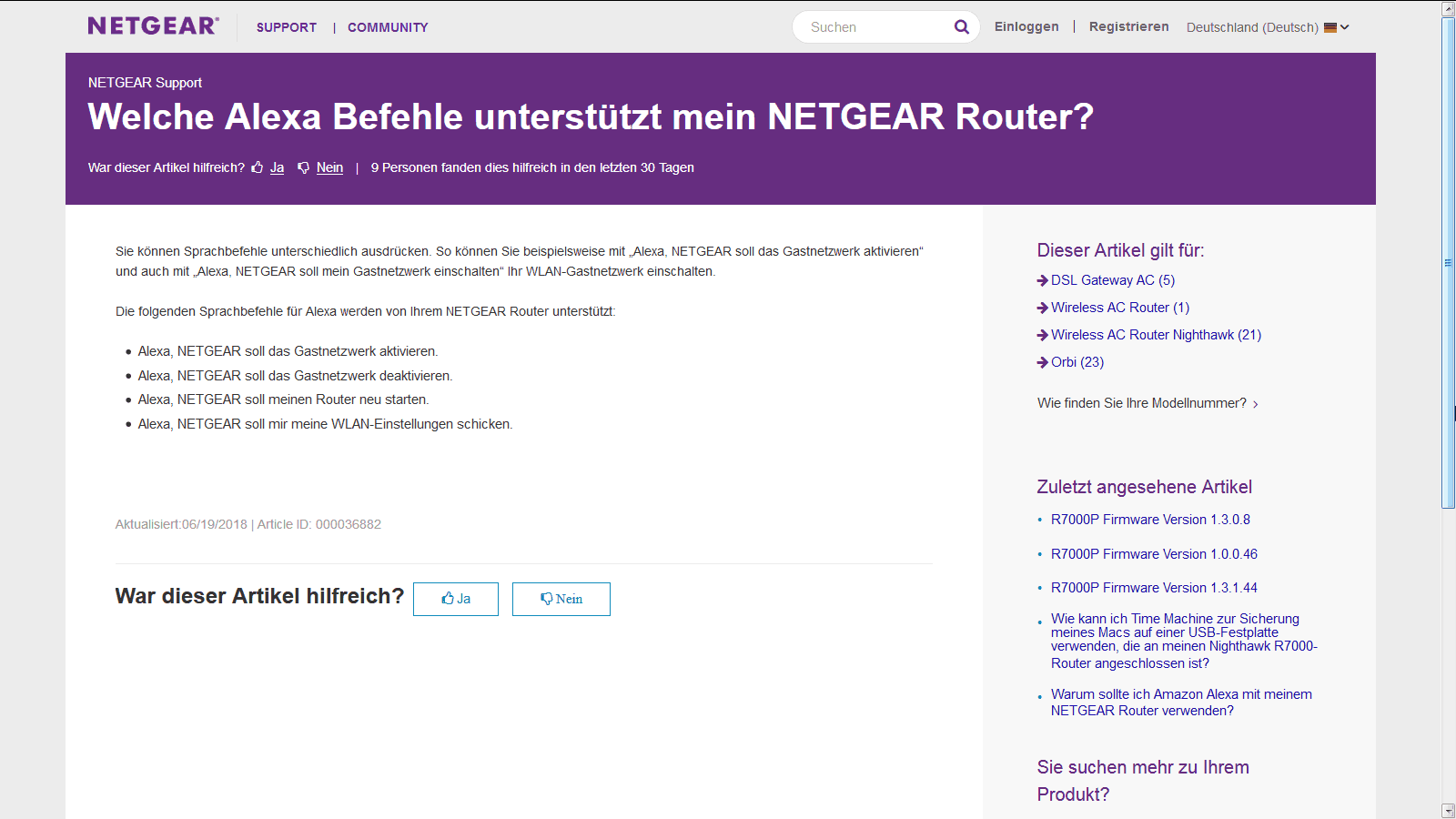 Netgear R-AC2300 Netgear Alexa