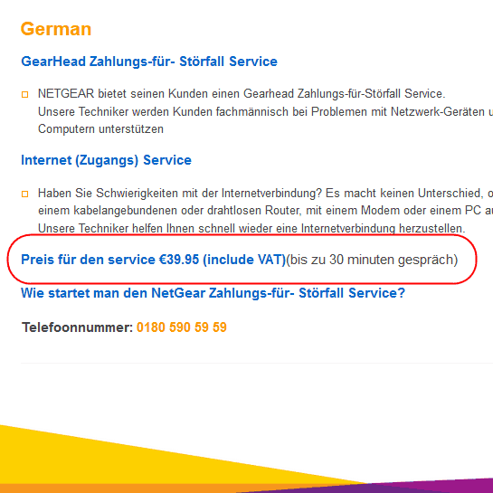 Netgear R-AC2300 Kosten Call