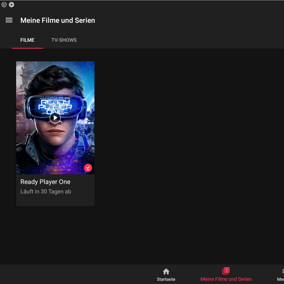 Google Play App meine Filme