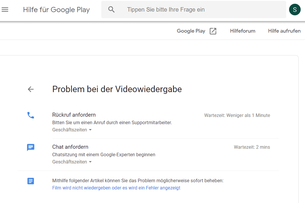 Google Play Support