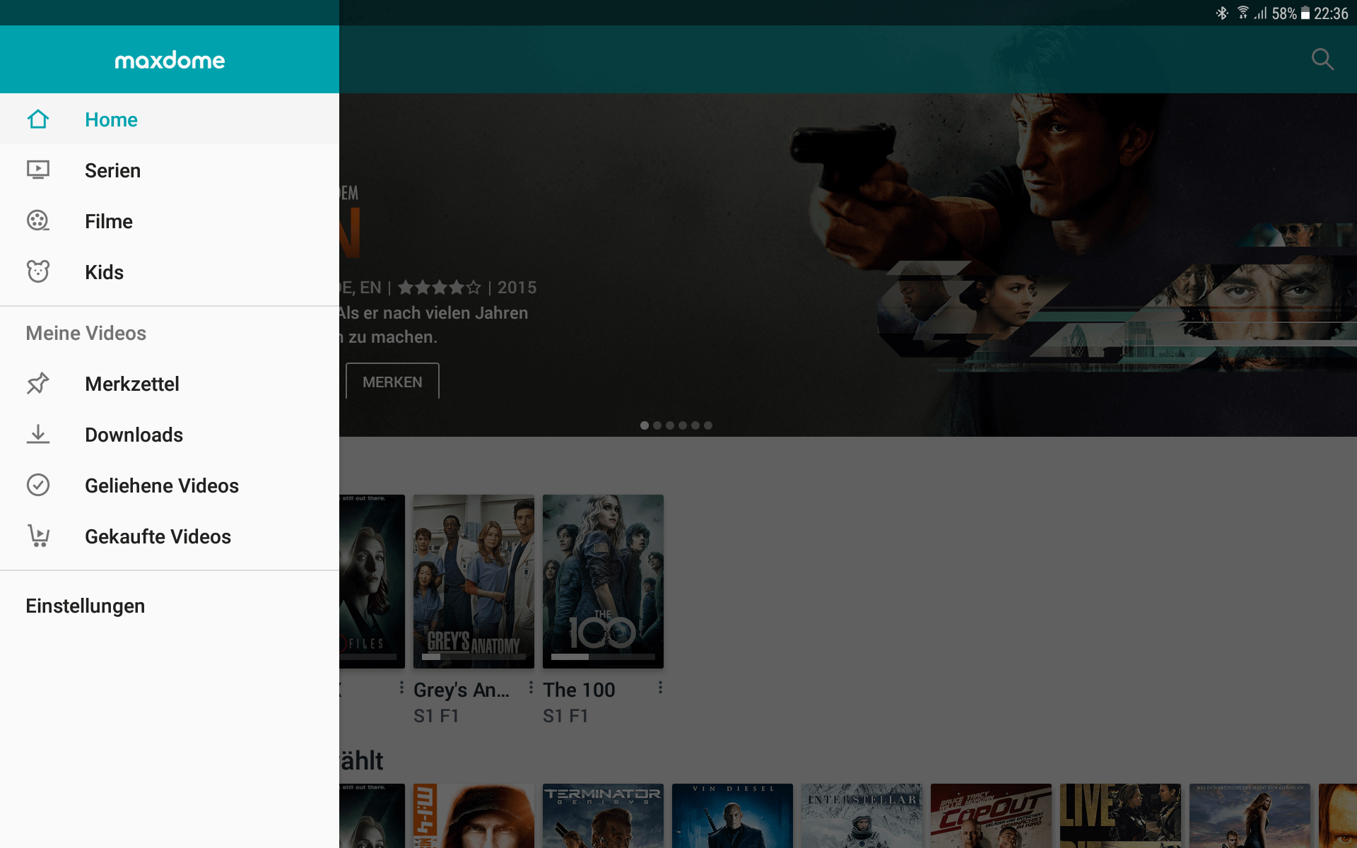 maxdome gekaufte filme