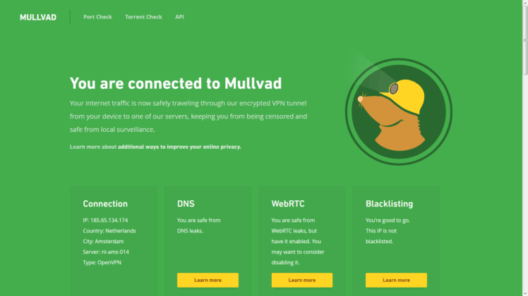 mullvad vpn test mullvad vpn test