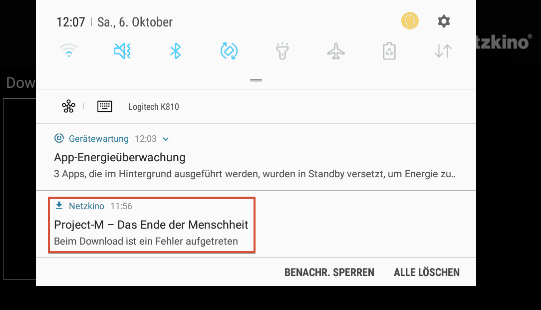 Netzkino-App Download-Fehler