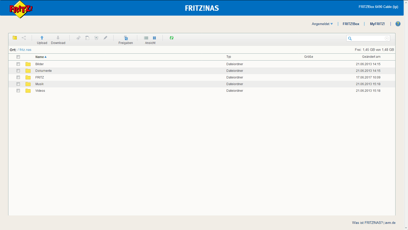 Fritzbox Nas
