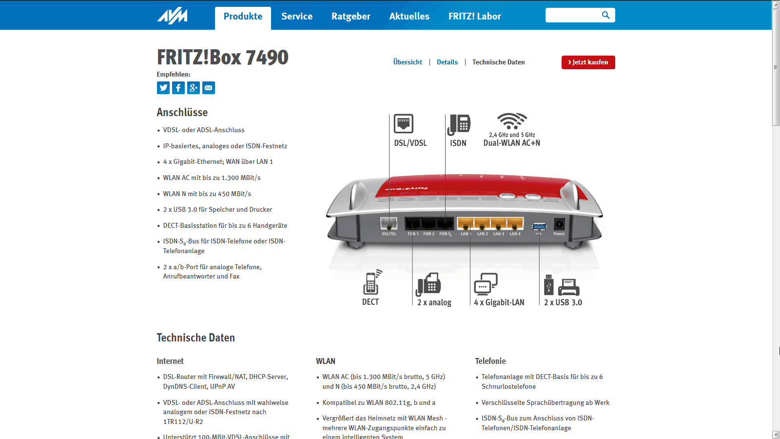 Fritzbox Telefon Anschluesse