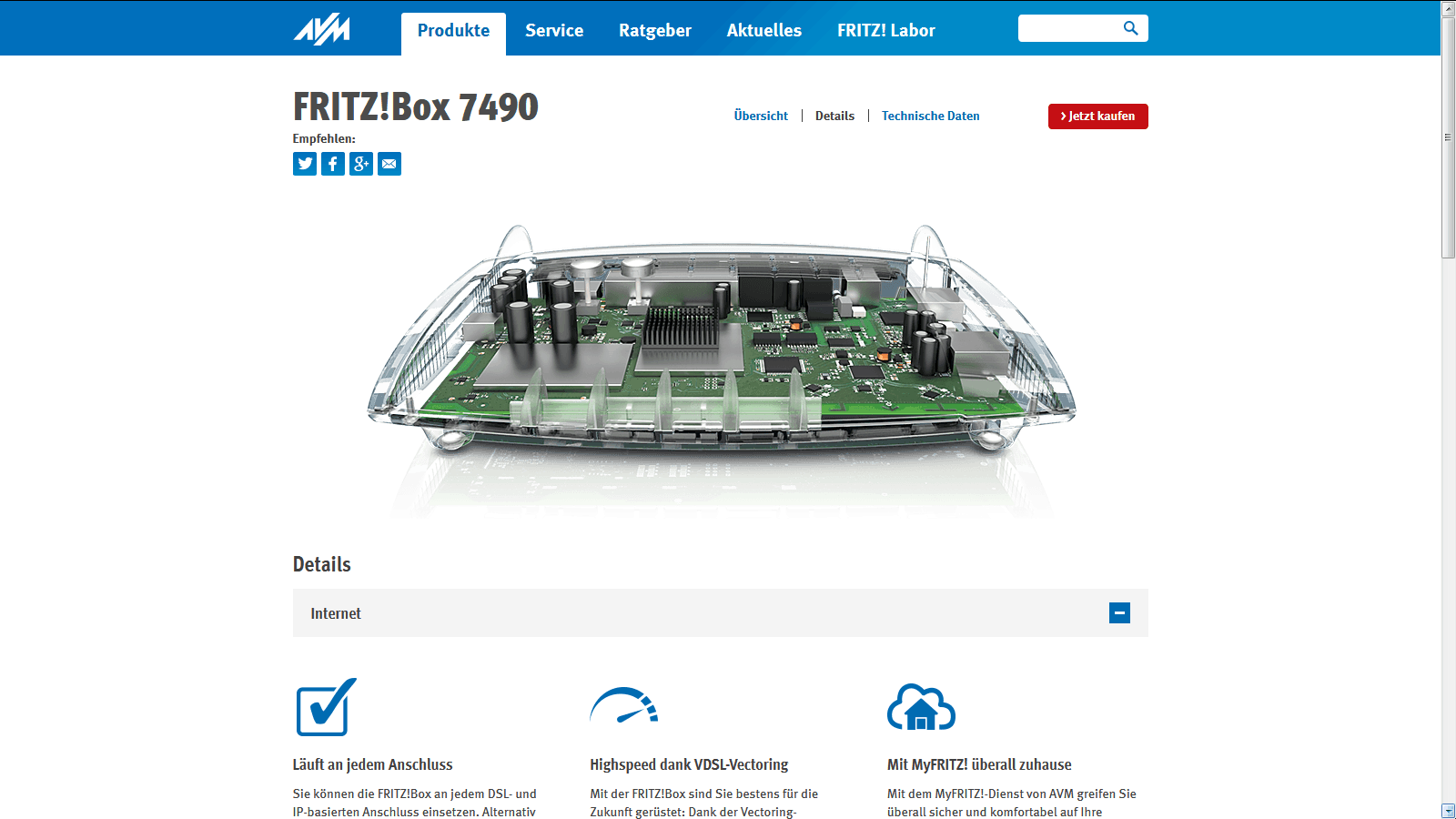 Testsieger DSL-Router bis 100 Megabit pro Sekunde
