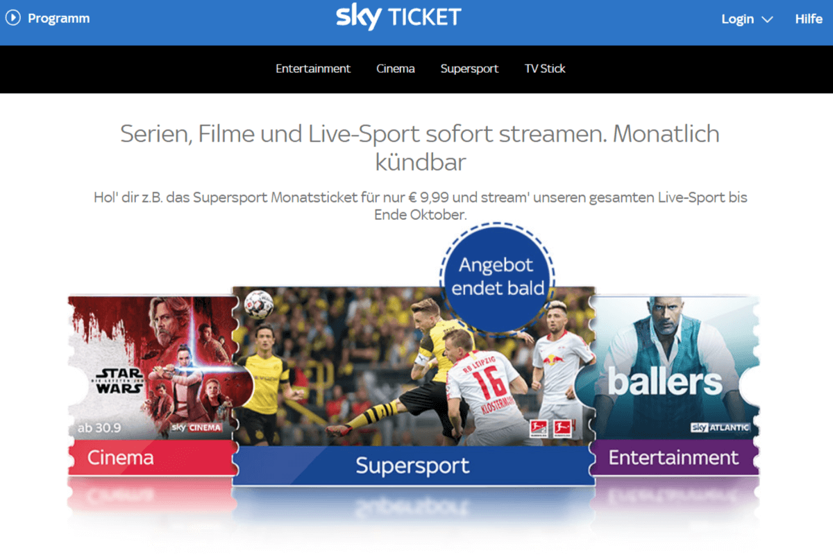 Sky Ticket Test 2022