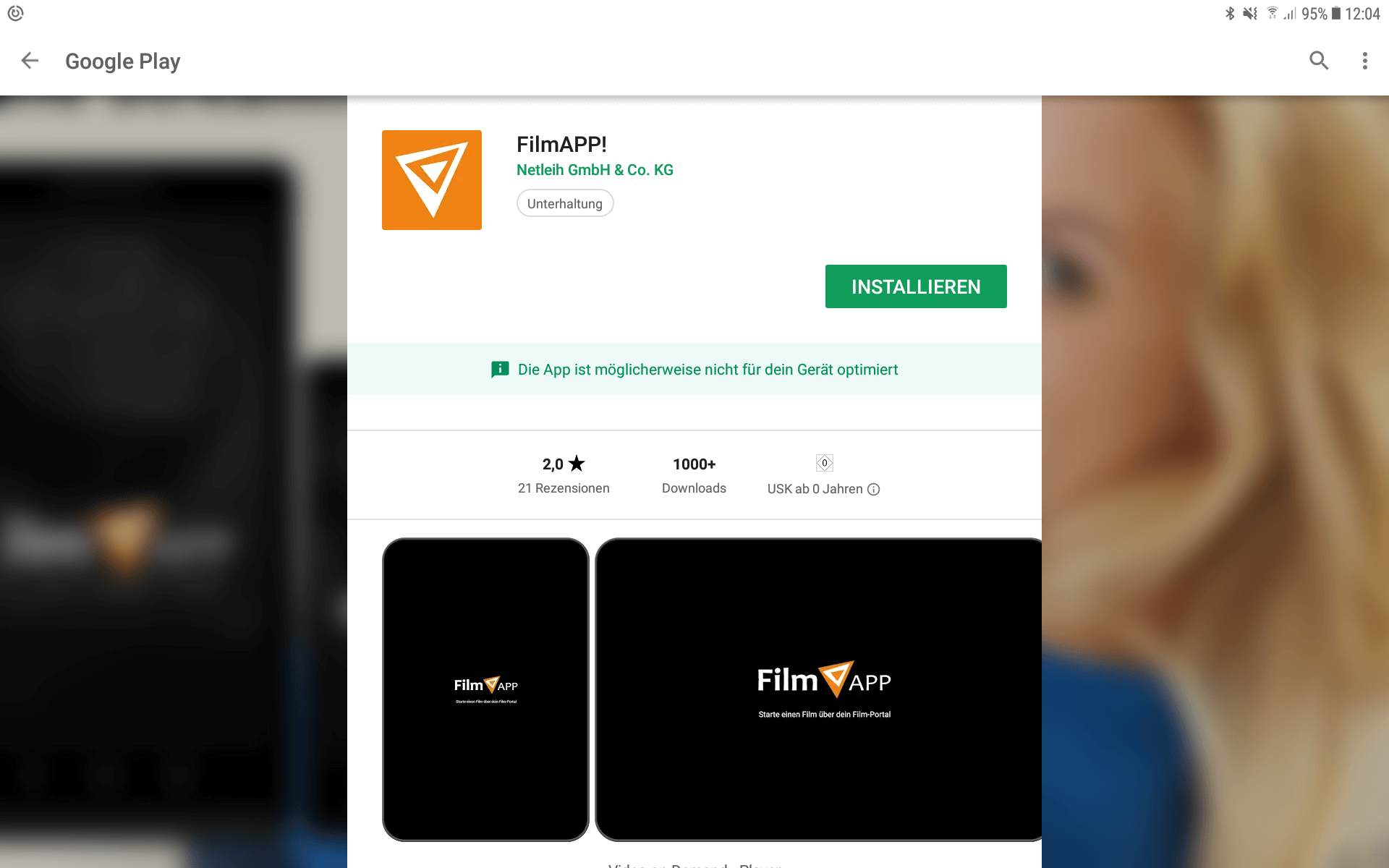 Videobuster Film App