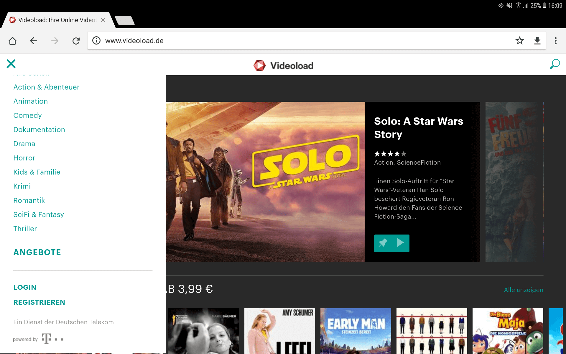 Videoload Mobil Chrome