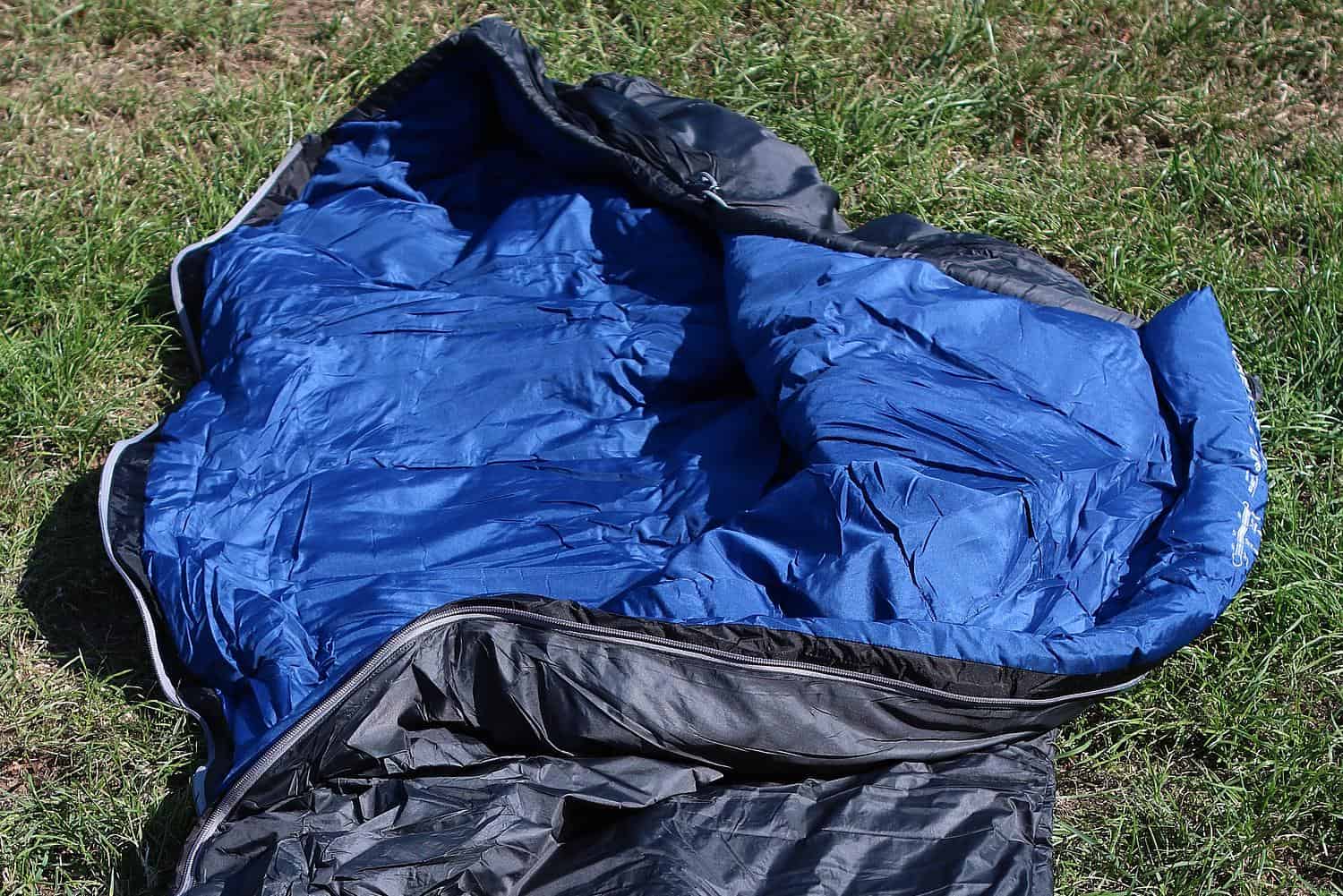 Deuter Orbit Schlafsack Nahansicht Kopfteil