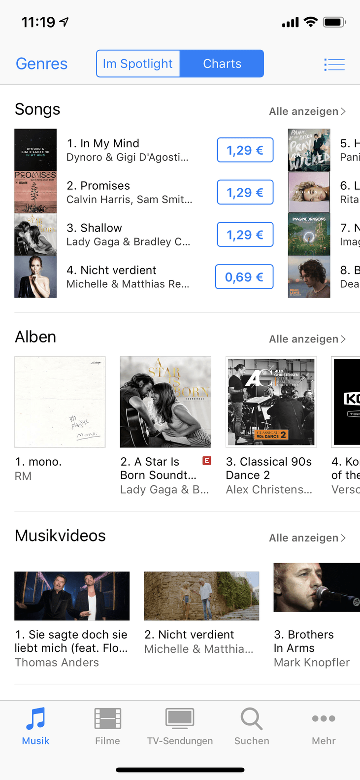 iTunes – Store App Startseite