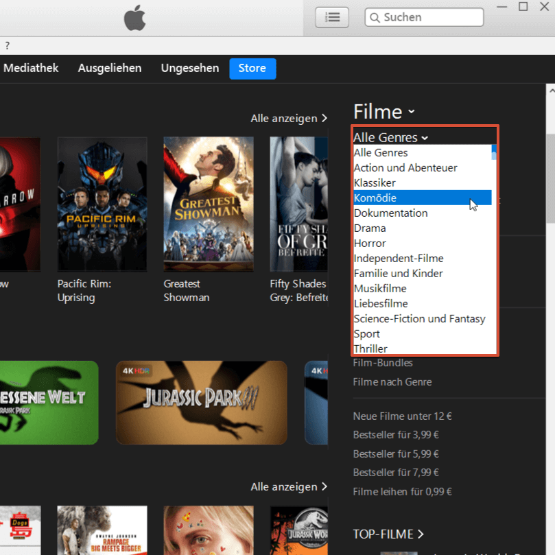iTunes – Genres