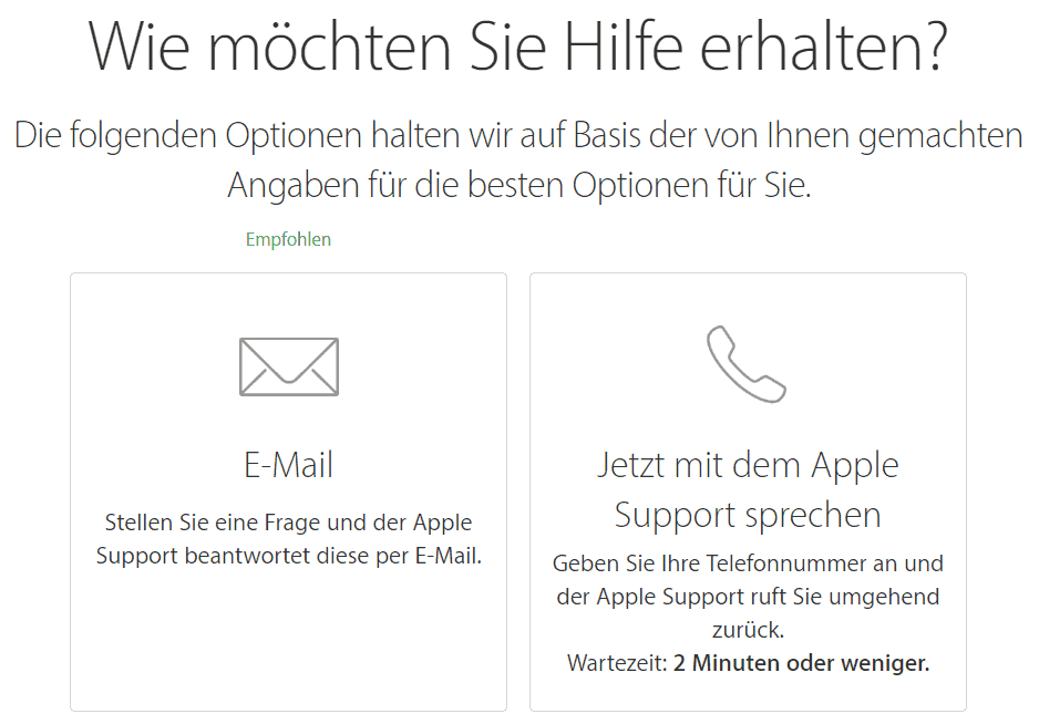 iTunes Support – Hilfe
