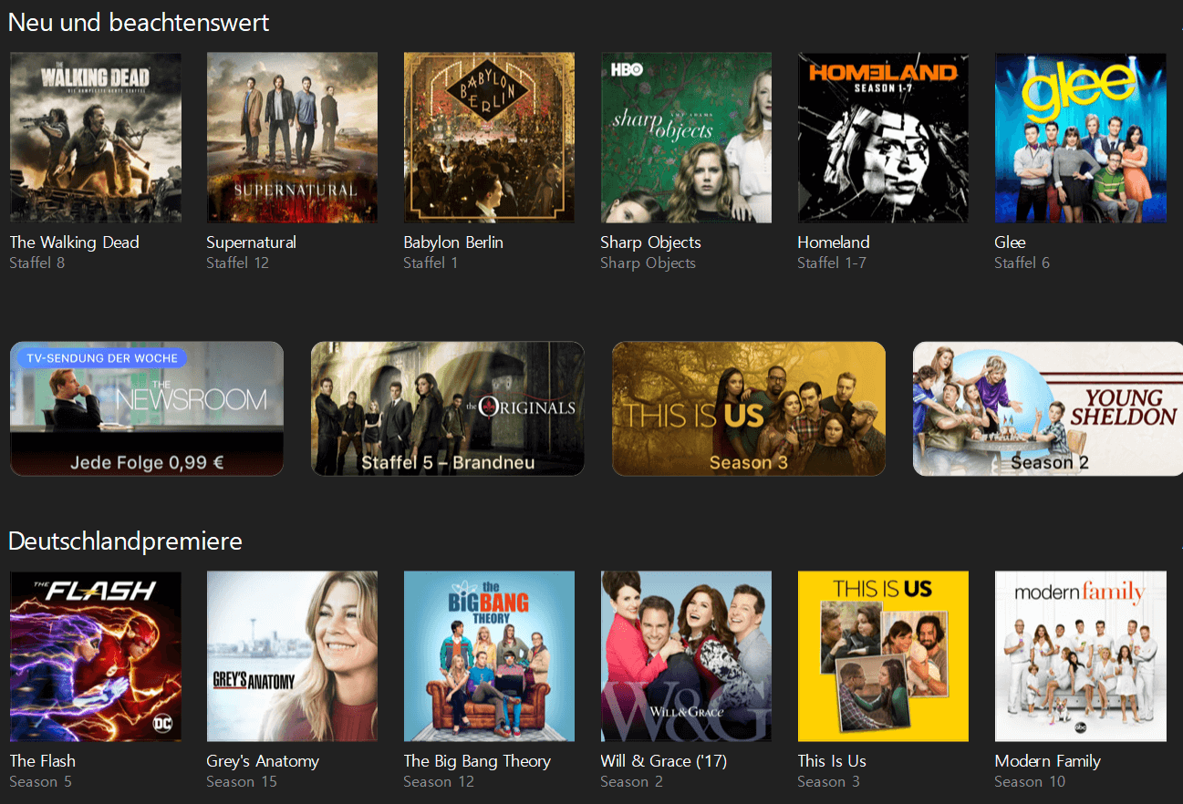 iTunes – Serien