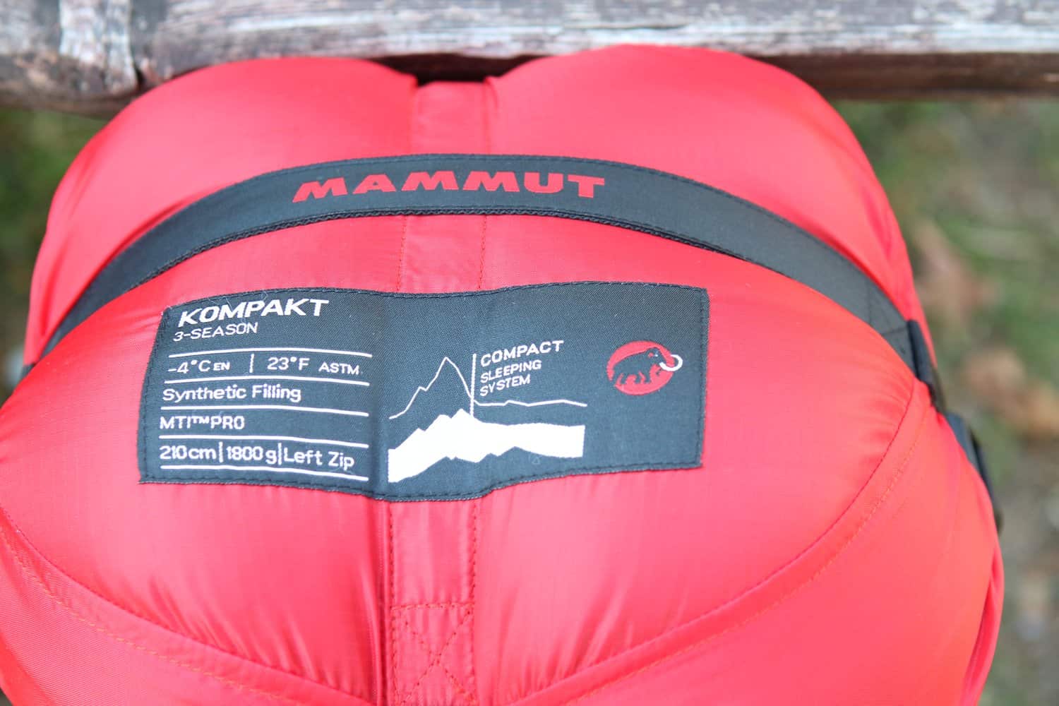 Mammut Schlafsack Draufsicht
