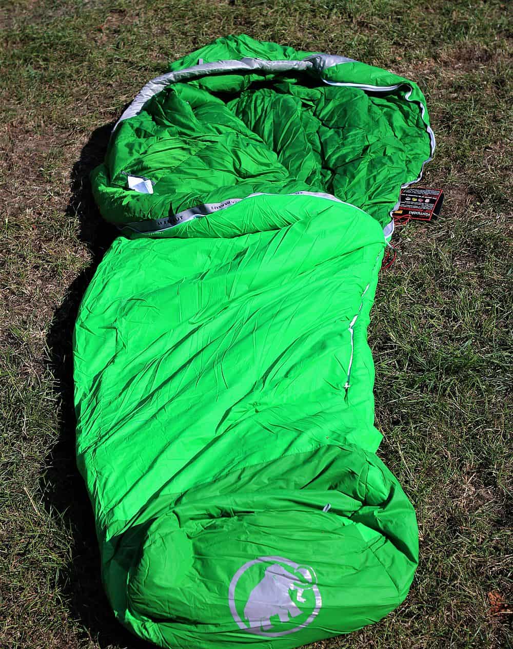 Mammut Schlafsack offen