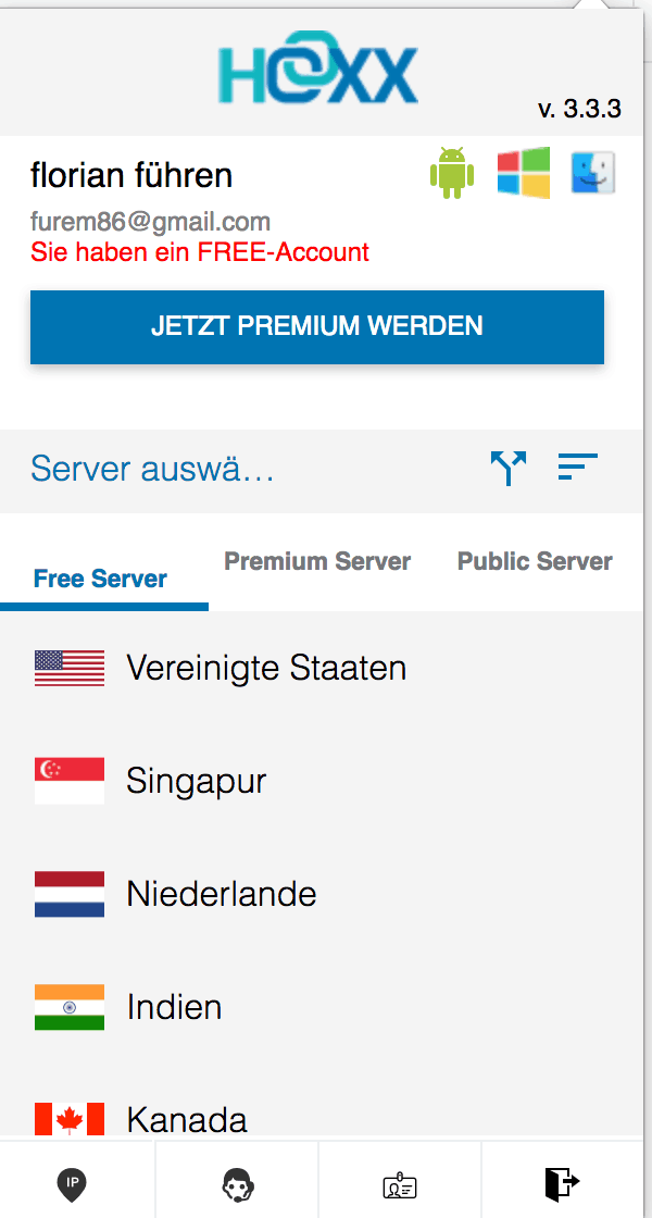 Hoxx Serverliste