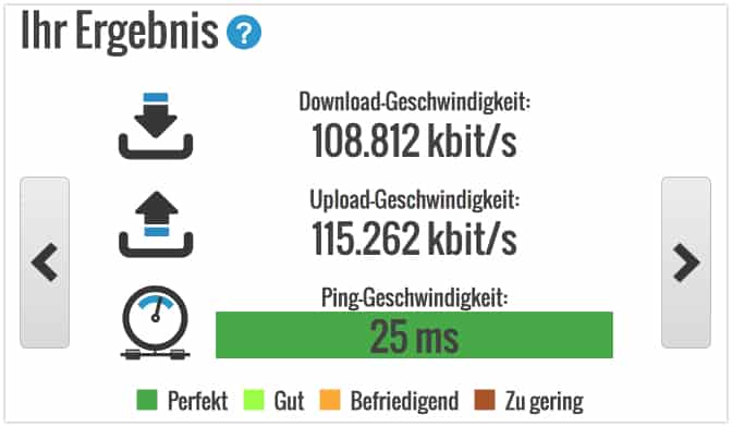 Hoxx-Speedtest - Ohne VPN