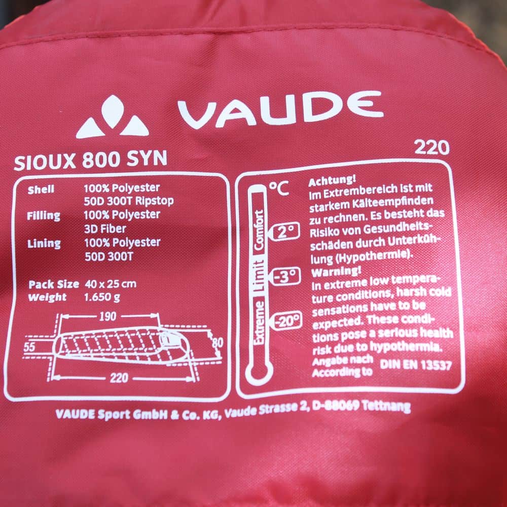 Vaude Schlafsack Boden