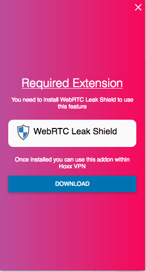 Hoxx WebRTC-Blocking