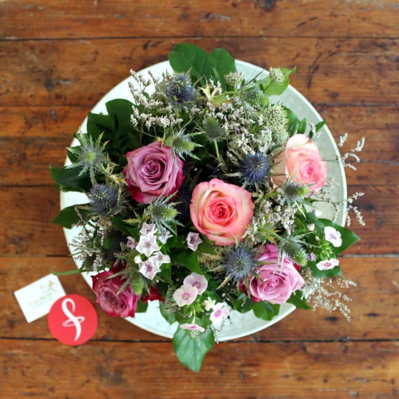 Fleurop Blumenstrauß - Detailansicht von oben, Tag 1