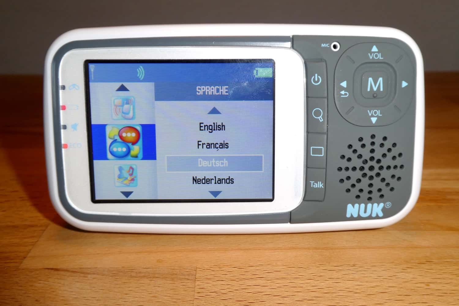 Babyphone Test – NUK Babyphone Eco Control Menü
