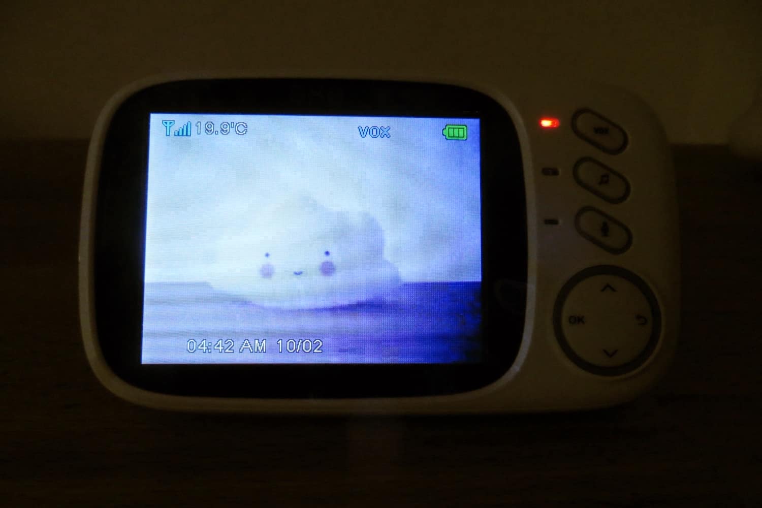 Babyphone Test - GHB VB603 Sender bei Nacht