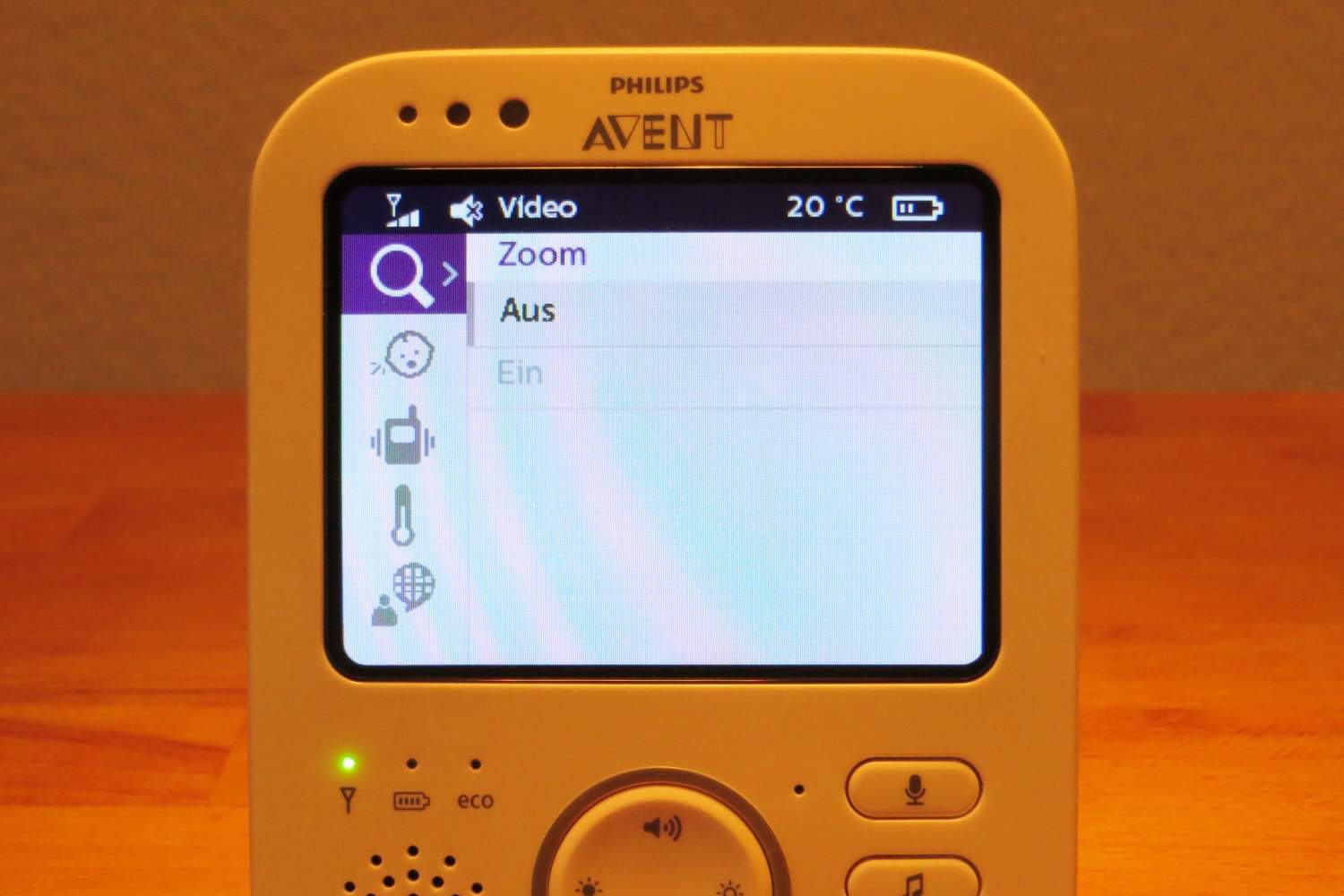Philips Avent SCD630/26 Menü