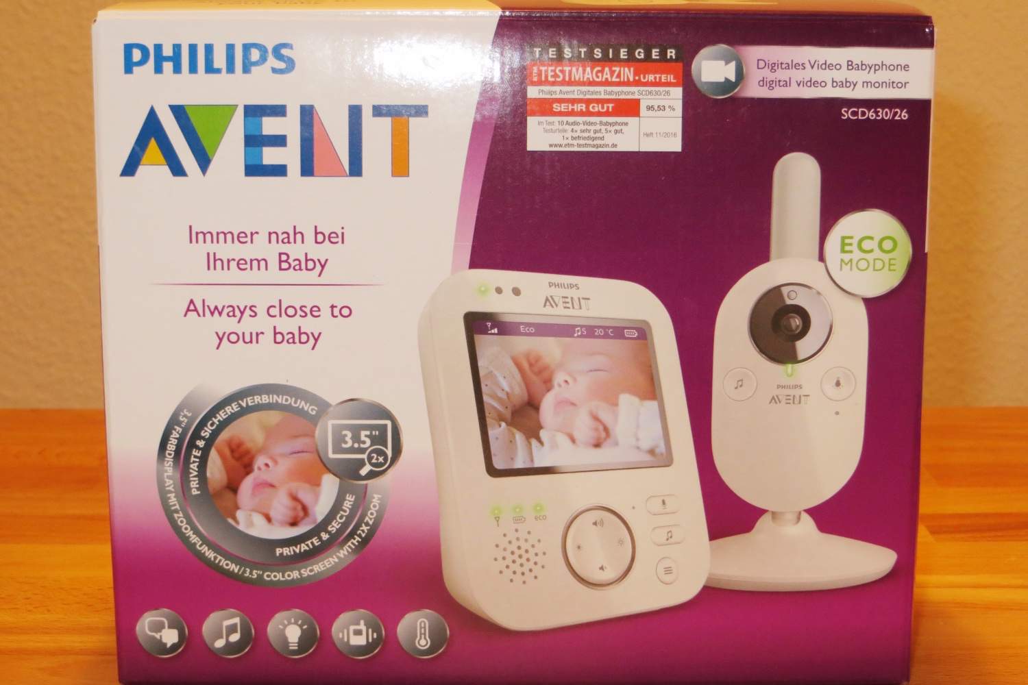 Babyphone-Test - Philips Avent SCD630 Verpackung.jpg