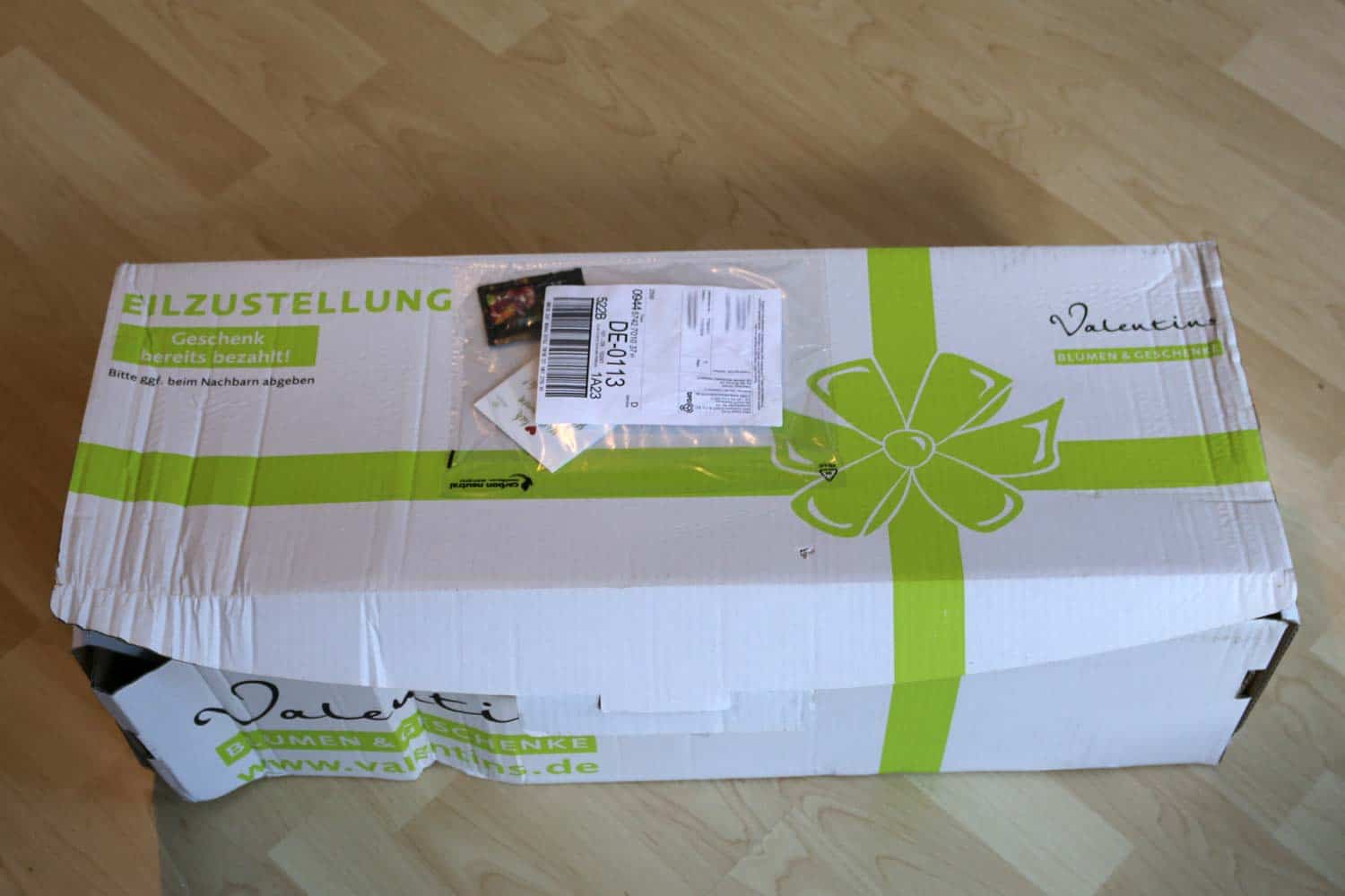 Valentins Lieferung Schaden