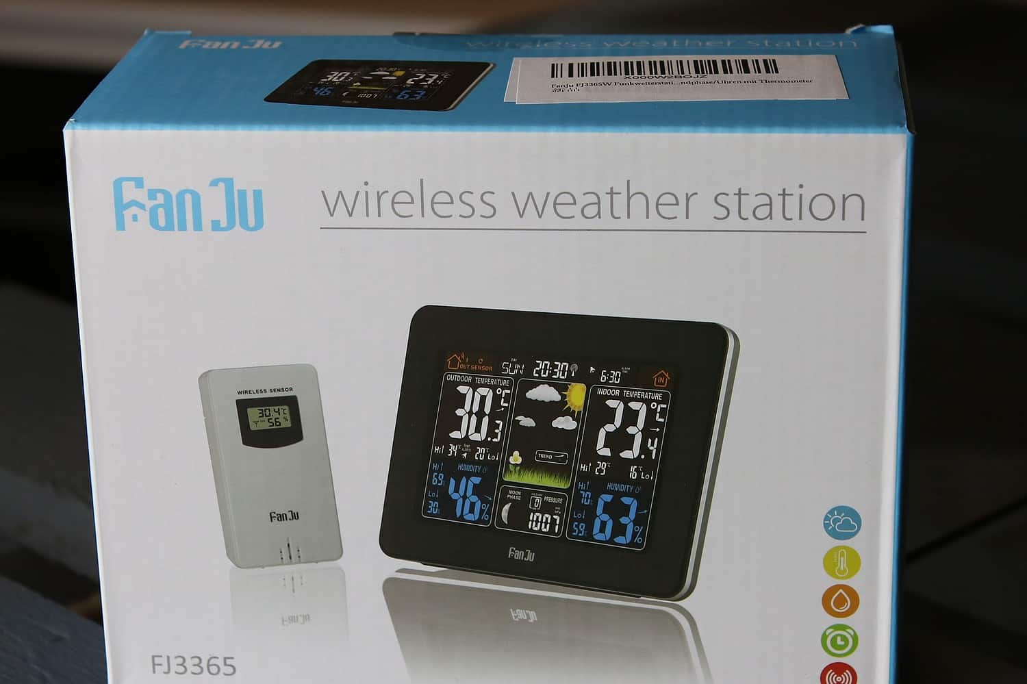 FanJu Wetterstation Rueckseite