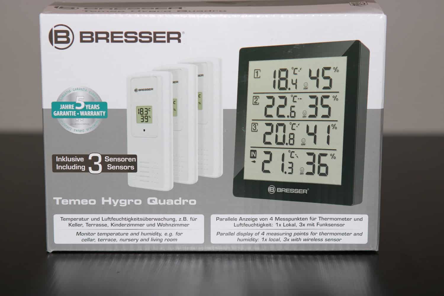 Bresser Temeo Wetterstation Draufsicht