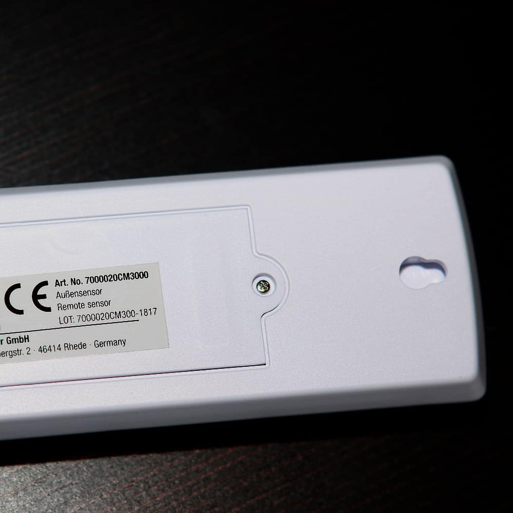 Bresser Temeo Wetterstation Sensor Rueckseite