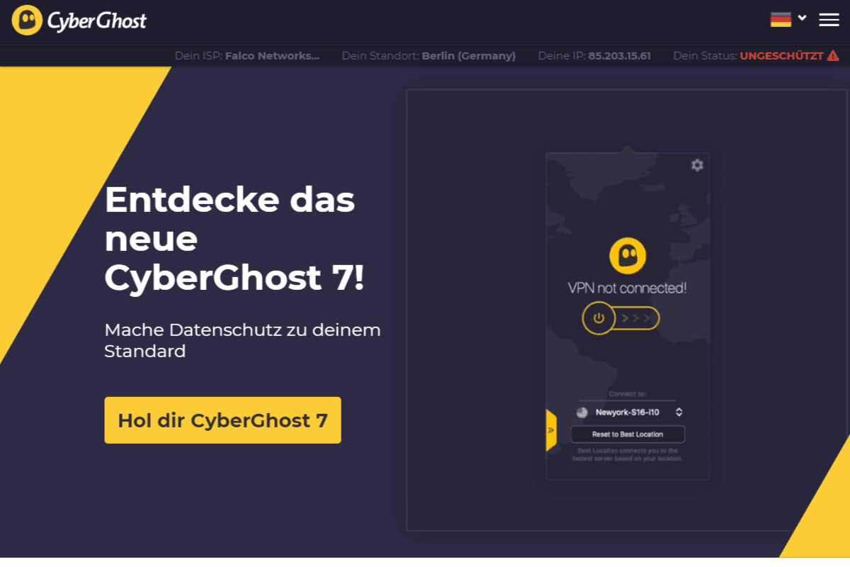 CyberGhost günstig und gut