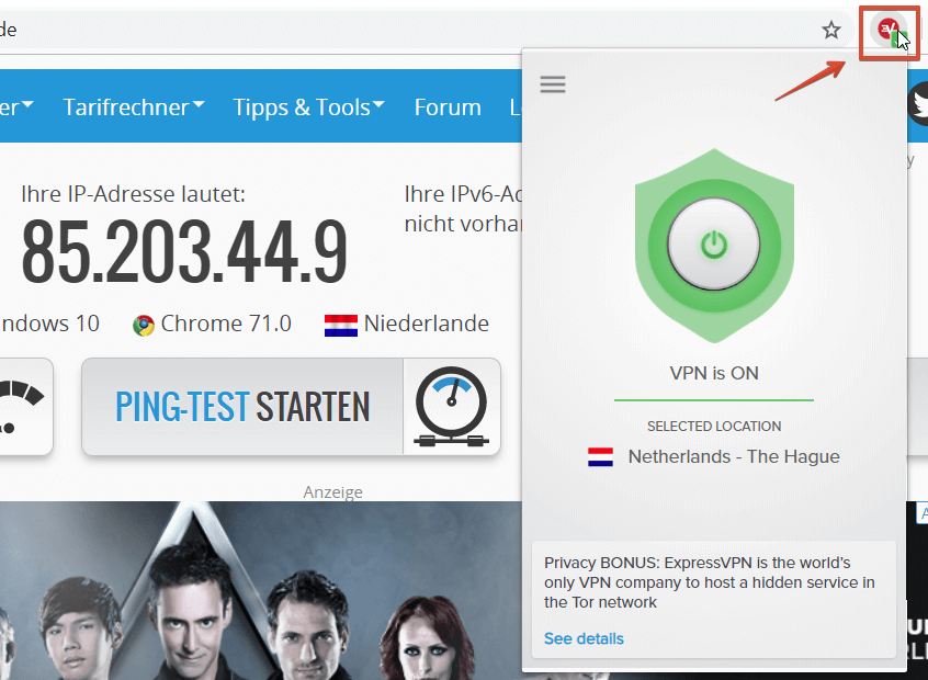 ExpressVPN Chrome Extension