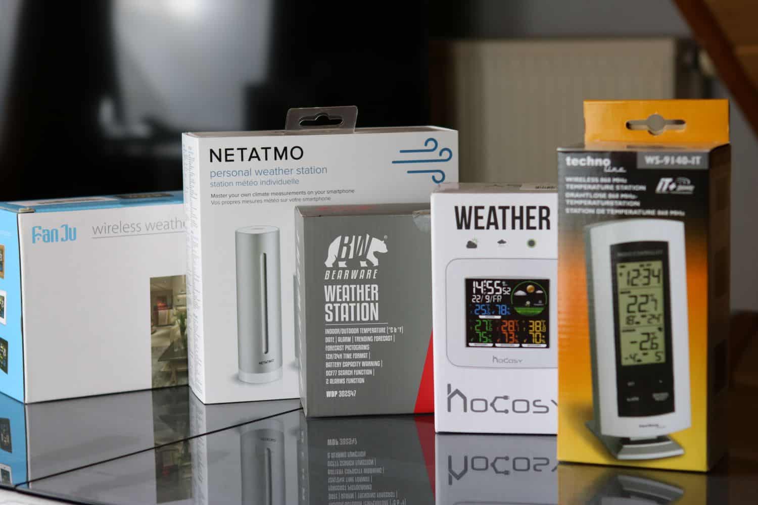 Gruppenbild Wetterstationen verpackt