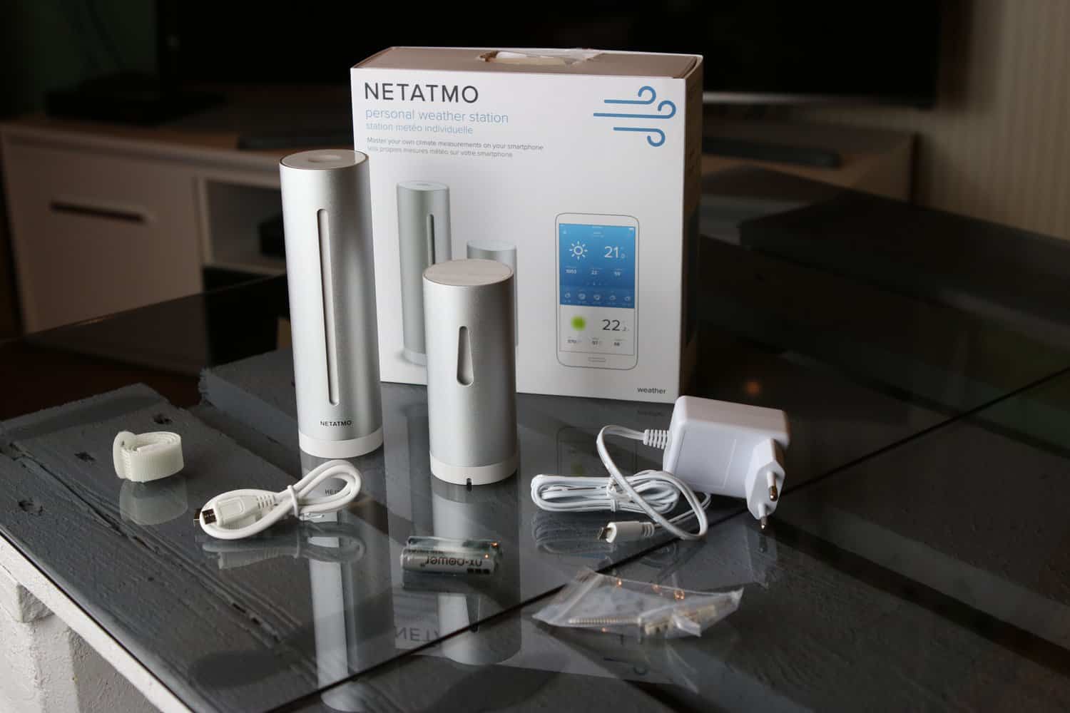 Netatmo Wetterstation unverpackt