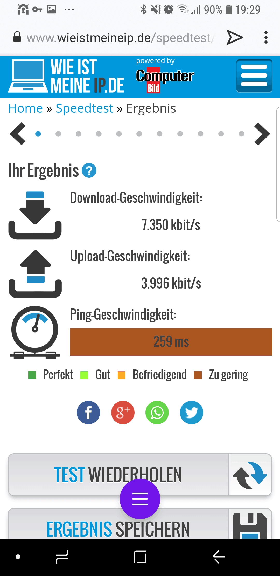 NordVPN – App-Speedtest USA
