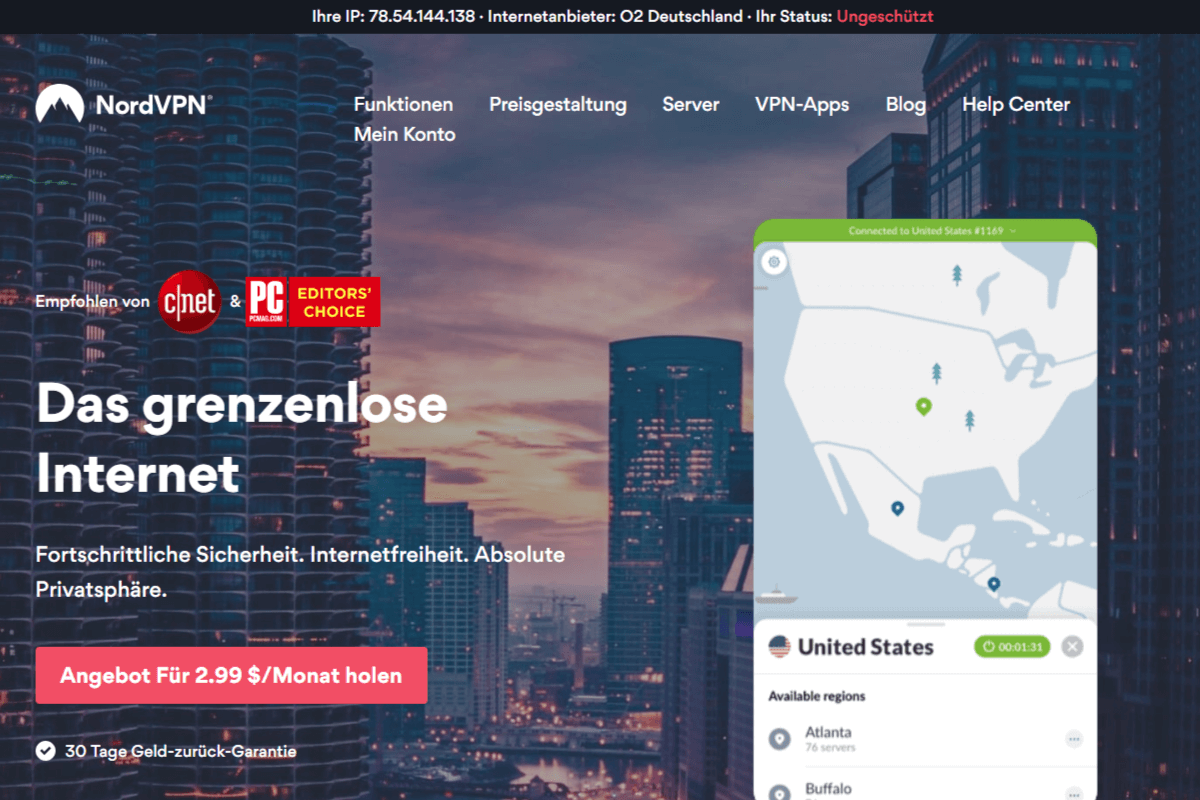NordVPN Preis-Leistungs-Sieger