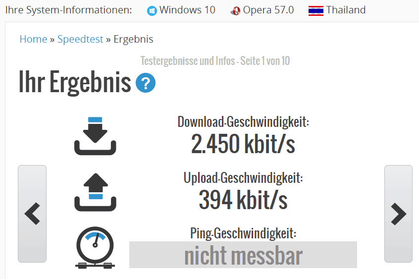 NordVPN – Speedtest Thailand