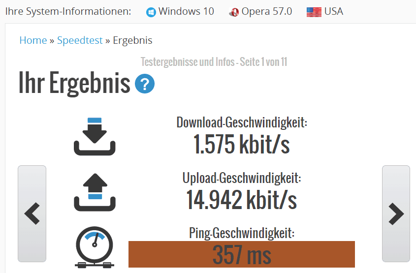 NordVPN – Speedtest USA