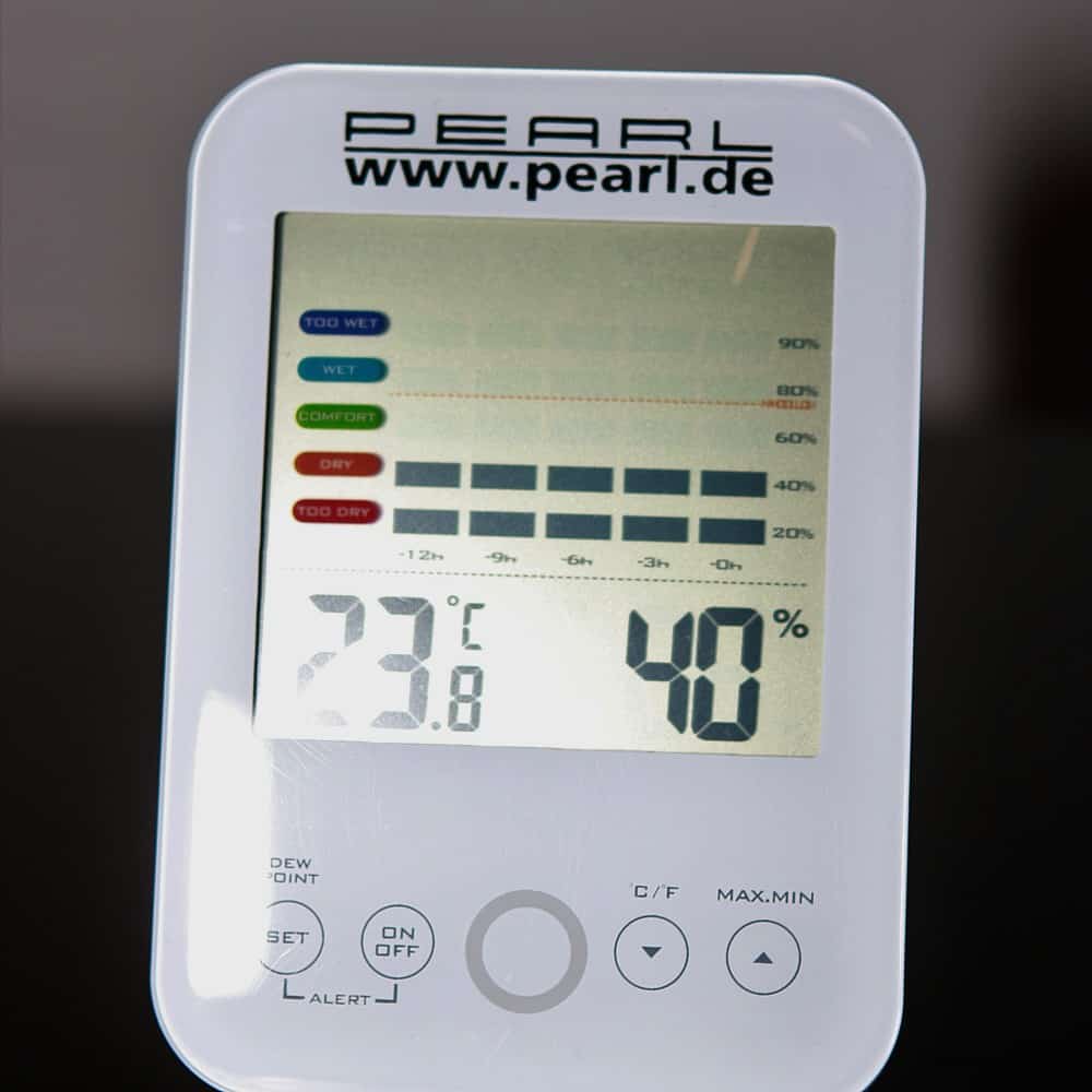 Pearl Schimmelwaechter im Betrieb