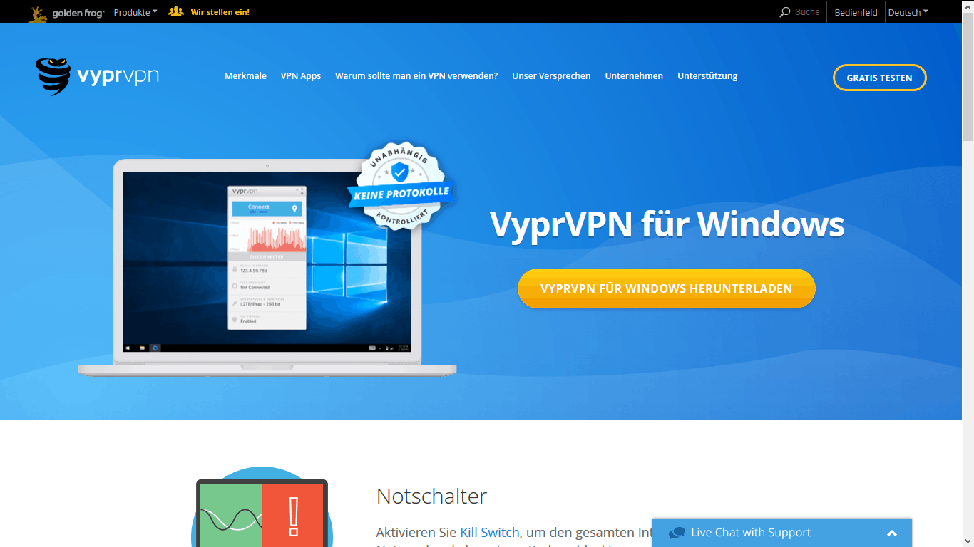 VyprVPN – Software herunterladen