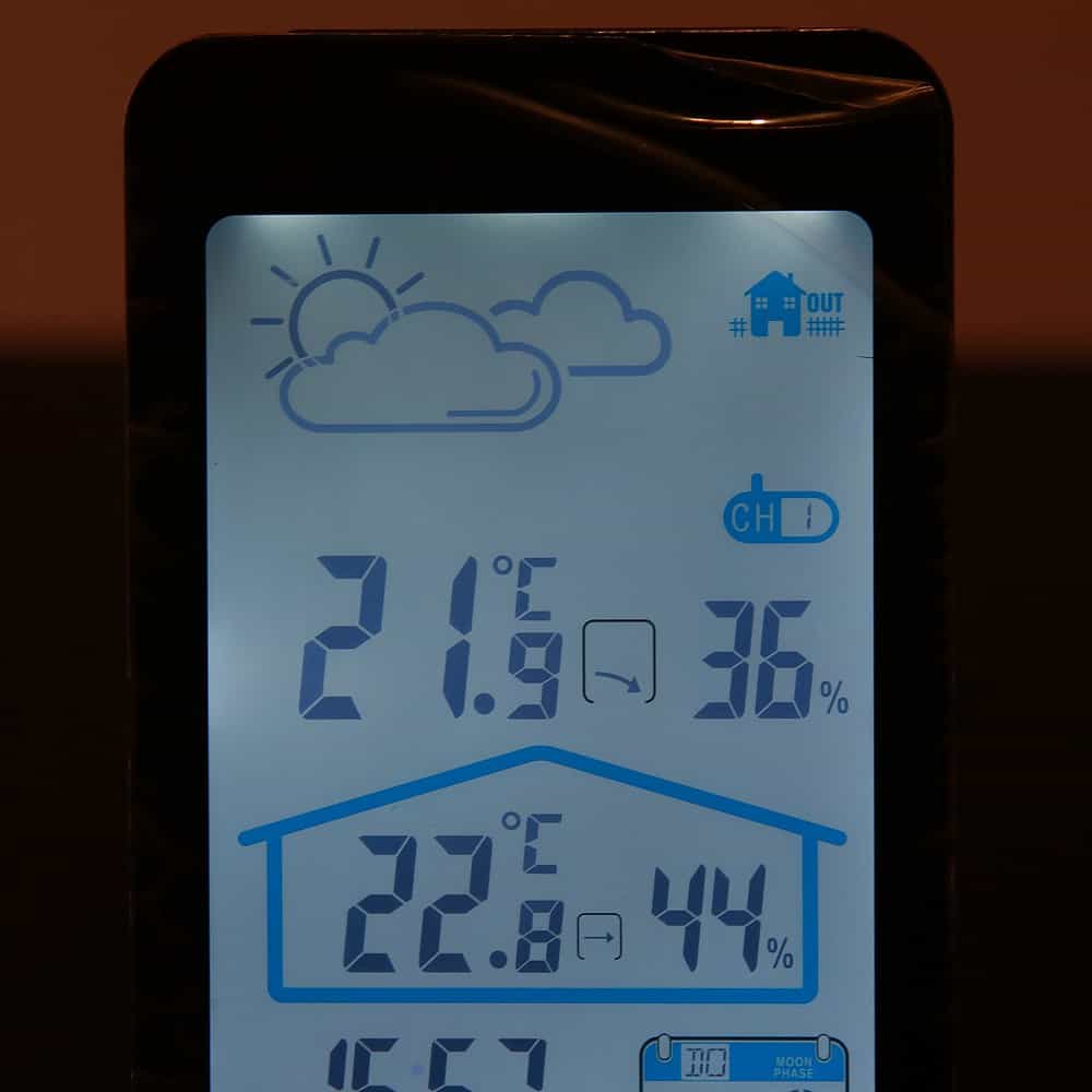 Die Wetterstation im Einsatz