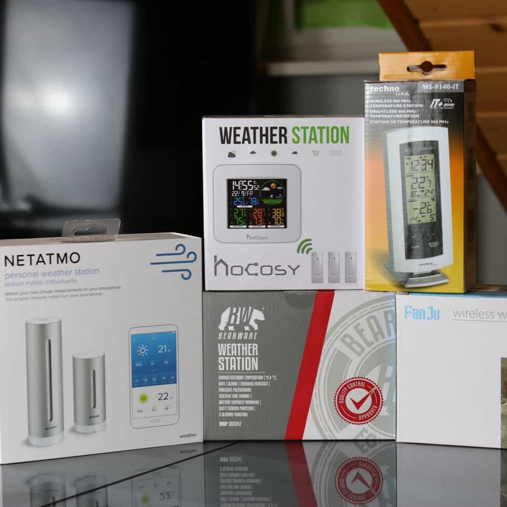 Wetterstation Test alle verpackt