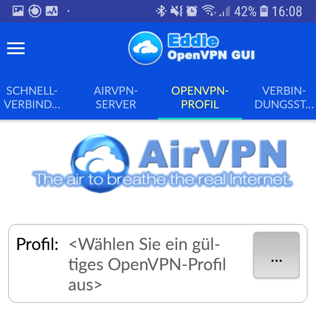 AirVPN OpenVPN Profil