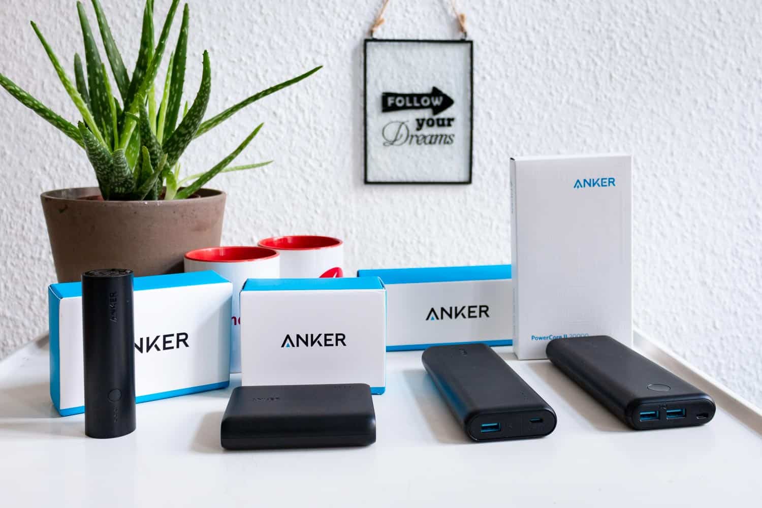 Anker-Powerbank-Testmodelle - Gruppenbild