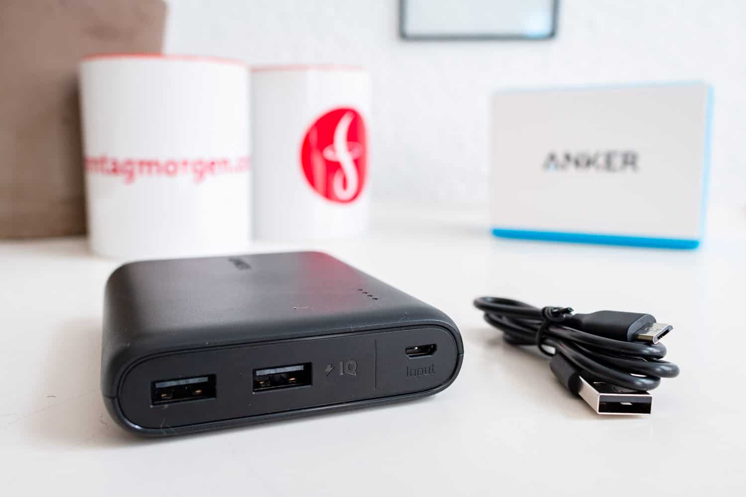 Anker Powercore 13000 mAh Anschluesse