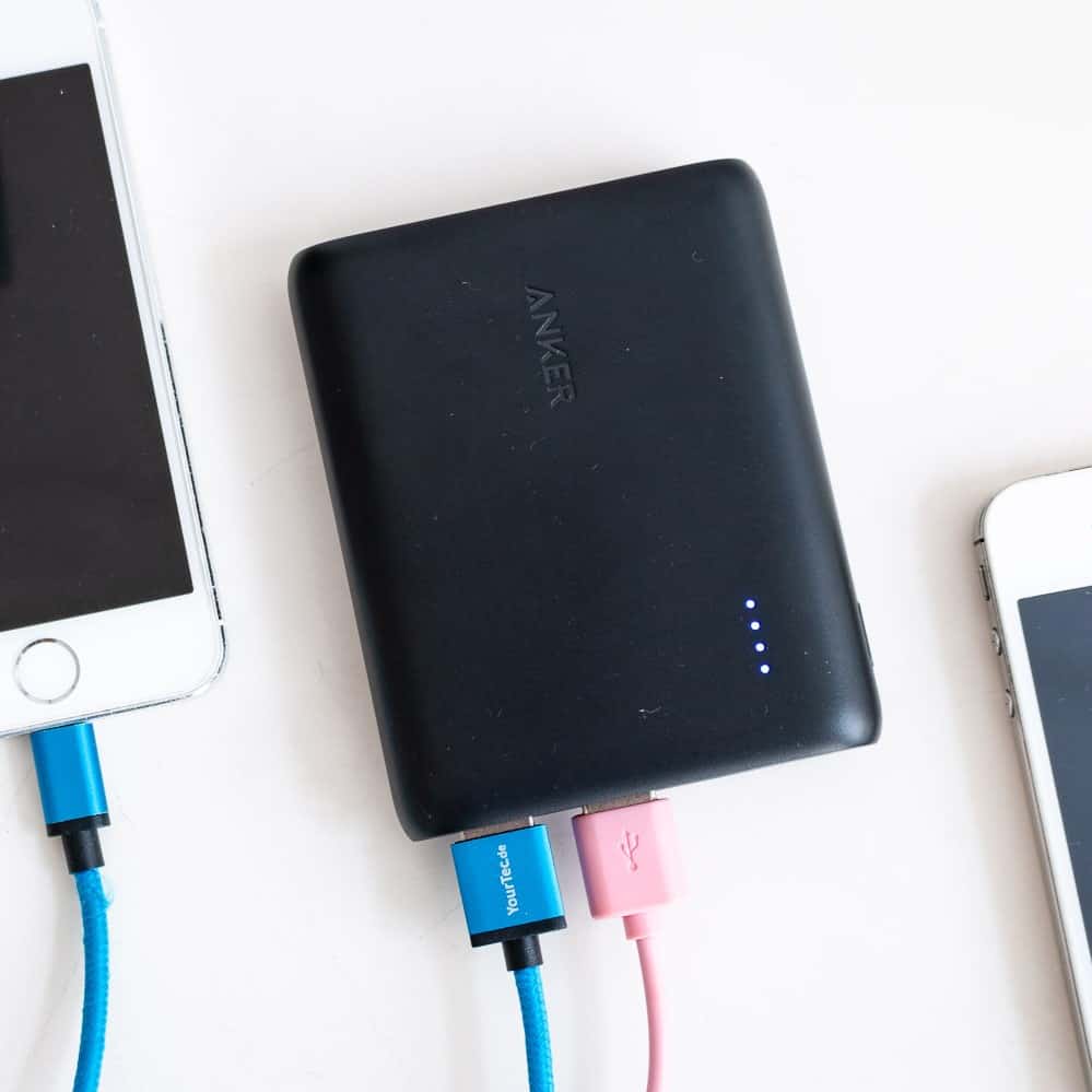 Anker Powercore 13000 mAh aufladen Smartphones